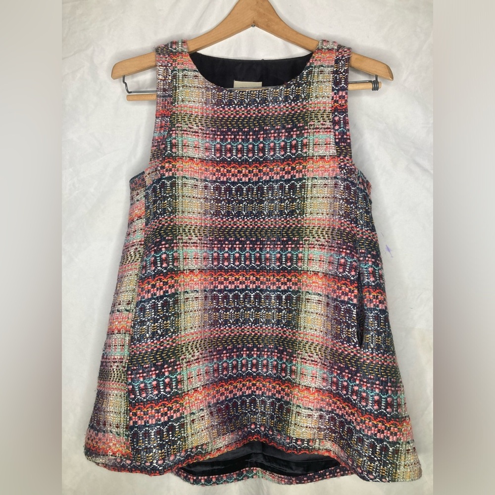Koch woven textured wool tank